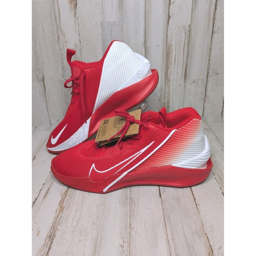 Nike GT Jump Academy Mens Size 11 University Red Basketball Shoes Red & White
